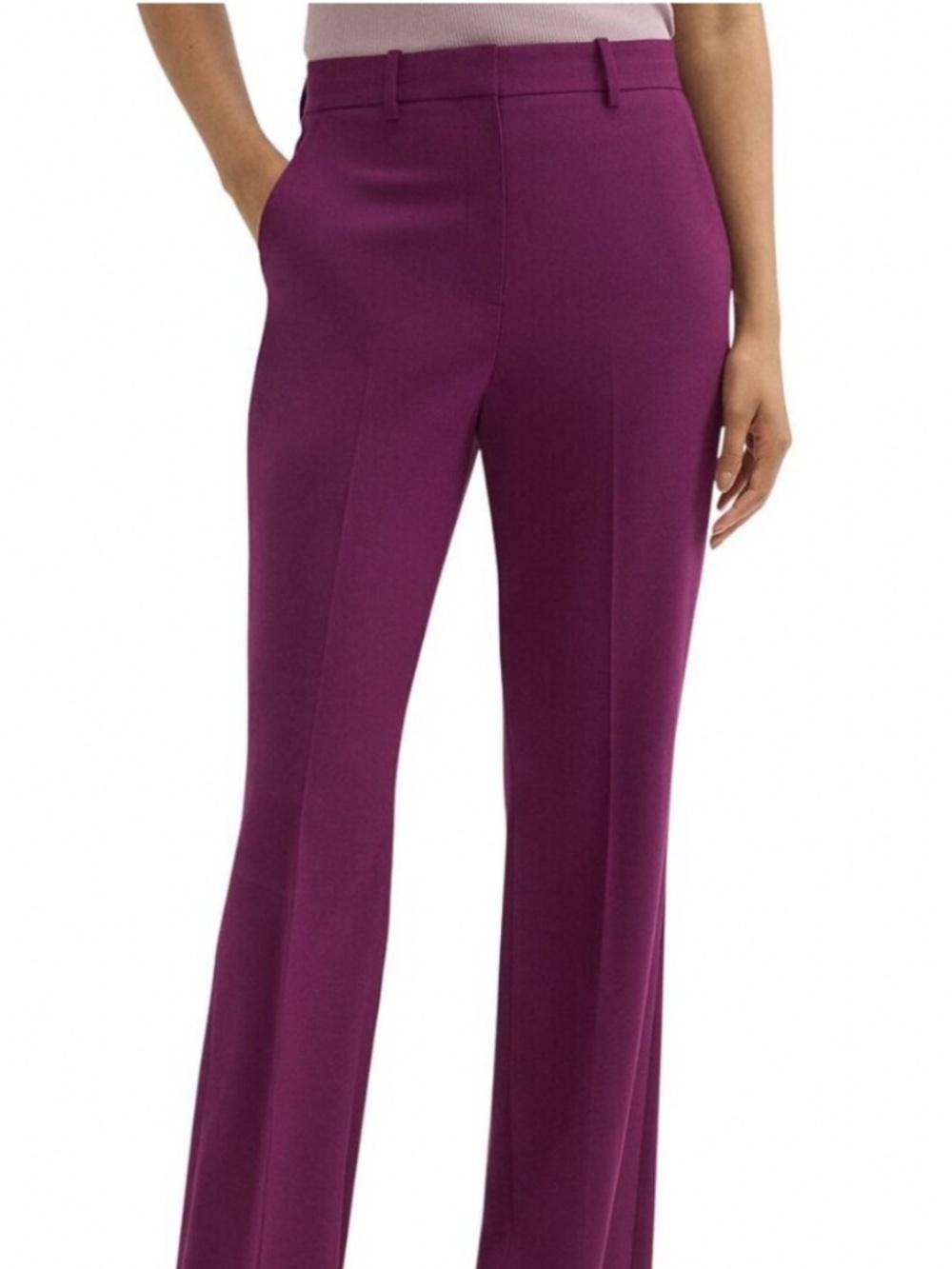 Theory wool blend waisted demitria pants - Picture 4 of 6